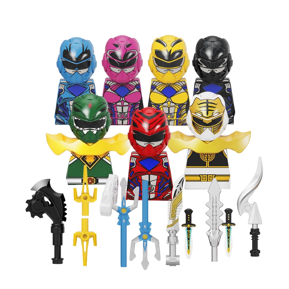 Model Kit Power Rangers - Movie Powered Rangers Mini Building Blocks