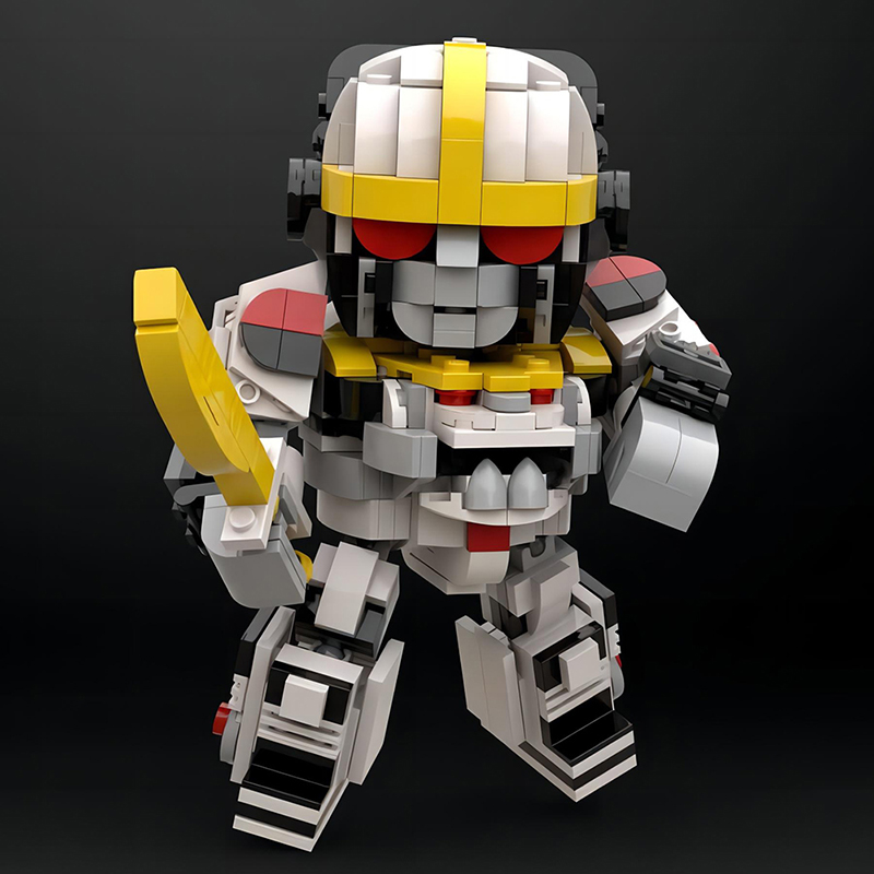 MOC Mighty Morphined Power-Ran - Model Kit Chainsaw Man ulasan dan harga