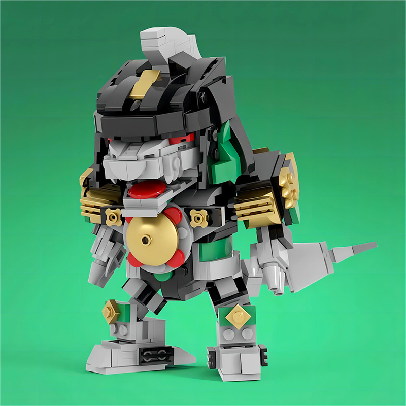 MOC Mighty Morphined Power-Ran - Model Kit Chainsaw Man ulasan dan harga