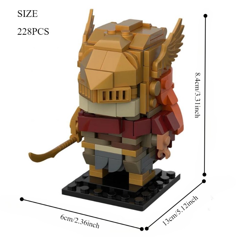 228Pcs Medieval Valkyrie Figur - Model Kit Valkyrie ulasan dan harga